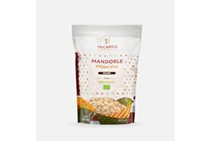 TRICARICO AZIENDA AGRICOLA Mandorle Pelate Bio 1 kg – Varietà Filippo Cea, Dolci e Raffinate, 100% Puglia Toritto – Az. Agr. Tricarico