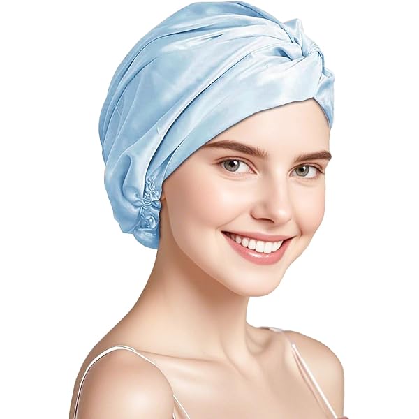 4 Satin-Mützen Für Frauen – Schützende Schlafhauben Für Lockiges & Empfindliches Haar