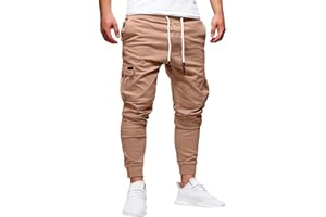 NUSGEAR 2021 Nuevo Pantalones para Hombre, Pantalones Moda Casual Deportivos Color Sólido Pants Jogging Fitness Gym Slim Fit Pantalones Largos Pantalones con Bolsillos Ropa de Hombre Trekking Hombres