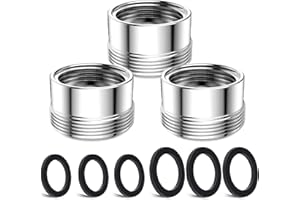 3 pcs Faucet Adapter Kit, CNYMANY Male M22mm to Female M18mm Kitchen Aerator Adapter Set Sink Faucet Adapter Connecting Garden Hose Water Filter Standard Hose via Diverter