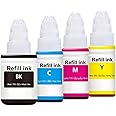 JIMIGO Ink Refill for Canon G Series GI 790 GI 890 GI 990 Compatible Canon PIXMA G1000,G1010,G1100,G2000,G2002,G2010,G2012,G2100,G3000,G3010,G3012,G3100,G4000,G4010 (Refill CN Ink - 4 Color), Black