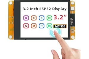 APKLVSR ESP Display Módulo WiFi Bluetooth 3.2" 240 * 320 TFT Módulo ESP-2432S032C-I Pantalla táctil capacitiva con interfaz USB C para Arduino IDE
