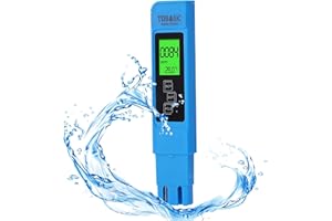 ZYMY TDS Meter, 3 IN 1 Digital Water Tester Drinking, Hardness Test Kit with 0-999 PPM, 2% Readout Accuracy, Ideal Water Quality Tester for Aquariums, Pools, Pond, Fish Tank and Hydroponics