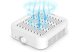 Adonafy Professional Nail Dust Collector: Powerful Nail Extractor Fan Dust Collector with HEPA Filter - Portable Dust Extractor Nails for Salon Home, 28-45 Manicure Enthusiast, White