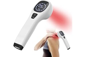 KTS Appareil lampe rouge thérapie pour anti-inflammatoire/soulagement de la douleur, (606/808nm)lampe infrarouge sonde aide à activer le sang/éliminer la congestion sanguine,restaurer les tissus mous