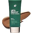 Shakeup - Mens Tinted Moisturiser, SPF25, 24hr Moisturisation, Matte Finish, Easy Application, Vegan Makeup, Shade Dark, 50ml