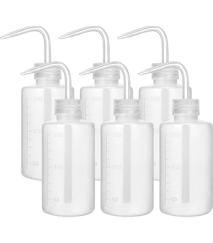 4 Pack 500ml Squeeze Bottles - Angled Nozzle Water Bottles For Tattoo, Eyelash Extensions & Plant Watering