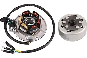 GOOFIT Magneto Stator Kit Rotor w lumière Remplacement pour POW6471 Motobineuse Moteur à Yx 160 CC Pit Dirt Bike Lanceur 150 CC