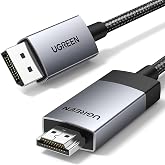UGREEN 4K@60Hz DisplayPort HDMI Kablosu Tek Y&ouml;nl&uuml; DP 1.2 - HDMI 2.0 Kablosu HDR Aktif Al&uuml;minyum &Ouml;rg&uuml;l&uuml; DP'den HDMI'ya D&ouml;n&uuml;şt&uuml;
