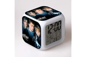 ZZTX FASHION Des gamins Dessin animé Chambre Numérique Réveil Chevet Veilleuse La musique Réveillez-vous Mignonne Réveil Silencieux Bureau Réveil Cadeau pour Accueil Les enfants Garçons Filles Les adolescents,15