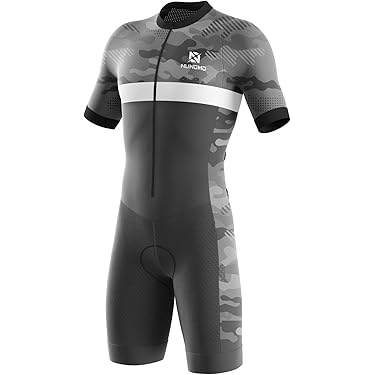Triatlonpak heren Heren wielerpak gewatteerd eendelig Trisuit Bike Top Short Trisuit Eendelig voor wedstrijden (TYP-8,S