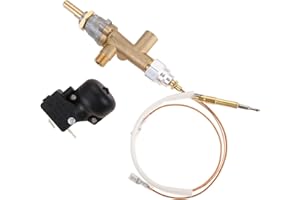 Hicello Kran gazowy do grilla, zawór regulacyjny, gaz, ogrzewanie tarasowe, części zamienne, łącznik termiczny FD4, kontrola paleniska gazu propanowego