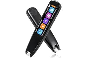 Gemsaya Scan Reader Pen for Dyslexia, 112 Languages Translator Pen Device Supports Real Time, OCR Text Excerpt, Smart Voice, Online & Offline Translator, Smart Reading Pen for Business, Travel