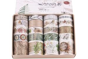 Lychii 20 Rollen Washi Tape Set, Dekoratives Klebeband, Kollektion für Bastler, verschönert Journals, Planer, Karten und Scrapbooking