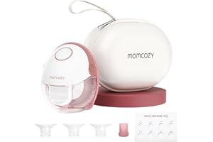 Momcozy Sacaleches Electricos M6, Extractor de Leche Manos Libres Mobile Style Portátil, Ritmo Ideal Para Más Leche, Brida DoubleFit Más Ajustado & Discreto con 3 Modos & 9 Niveles - 24 mm