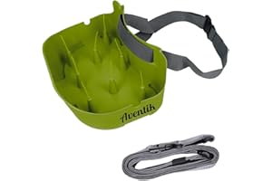 AVENTIK Fly Line Basket Authentic Danish Fisker Design Fishing Stripping Basket Ergonomic Smooth Curved Super Light Tangles with Silicone Spike for Line Tray