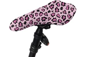 HUGS IDEA Housse de selle de vélo pour homme et femme - Motif floral et animal - Style dessin animé - Pour l'extérieur