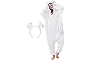 corimori Flauschige Erwachsenen Tier-Kostüme mit Reißverschluss und Haarband (150-190cm Körpergröße)