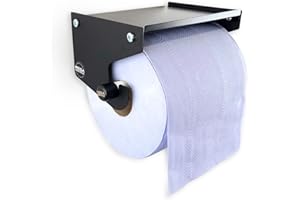 MegaMaxx Blue Roll Dispenser Wall Mounted - Blue Roll Holder With Storage Shelf - Industrial Paper Towel Dispenser And Holder - Ideal For Office, Home, Warehouse, Workshop, Factory