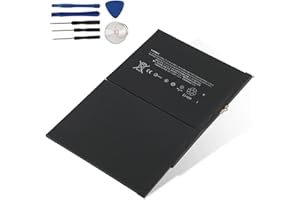 LUSONBAY A1484 Tablet Battery Replacement for iPad 5 6 7 A1822 A1823 A1893 A1954 A2197 A2198 A2200 A2270 A2602 Air 1 A1474 A1475 A1476 New Replacement Battery for iPad 3.73V 8827mAh/32.9Wh