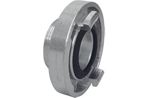 T.I.P. C 52-Storz-Kupplung 2 Zoll AG Silber mit Nitrildichtring für Saug- und Druckeinsatz - Hochwertige Festkupplung für Rohr, Behälter, Gewebeschläuche, 31093