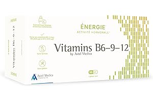 ASTEL MEDICA Vitamins B6-9-12 - Activité hormonale, réduction de la fatigue, métabolisme énergétique - Complément alimentaire - Sans allergène - Convient aux femmes enceintes - 96 gélules