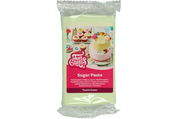 Pastel Green Sockerpasta 250g Pastelgrön -Funcakes