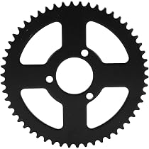 Pignon de chaîne arrière T8F 54T 35 mm Remplacement de pignon arrière en acier noir pour moto ATV Go-Karts