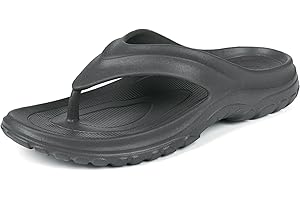 RUOMU Unisex Flip Flops Zehentrenner Comfy Rutschsicher Hausschuhe Pantoletten Sommer Beach Sandalen Outdoor Surfen Badelatschen，Gr.36-47