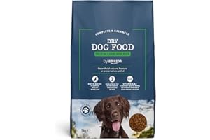 by Amazon - Complete Dry Dog Food for Adult Dogs, Rich in Lamb and Rice, 1 Pack of 5kg