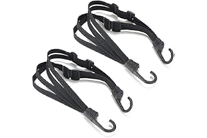 OFZVEO Casco Cuerda Moto, 2 Piezas Pulpos Elásticos con Ganchos, Motocicleta Resistencia Retráctil, Pulpos Elásticos para Moto, Pulpos Elásticos para Bicicleta, Tensor de Equipaje