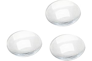 Dophee Gioielli di Piastrelle della Cupola della Cupola di Vetro Posteriore di Cabochon Rotondo Libero di 30Pcs Che Fanno, 18mm