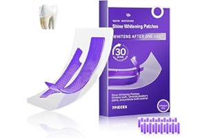 MRCUVARYAS Purple Teeth Whitening Strips, Whitening Strips, Purple Tooth whitening 14PCS, Tooth Stain Treatment Removes Stubborn Stains, 30 Minute Fast Colour Correction Patches, Safe & Non-Slip