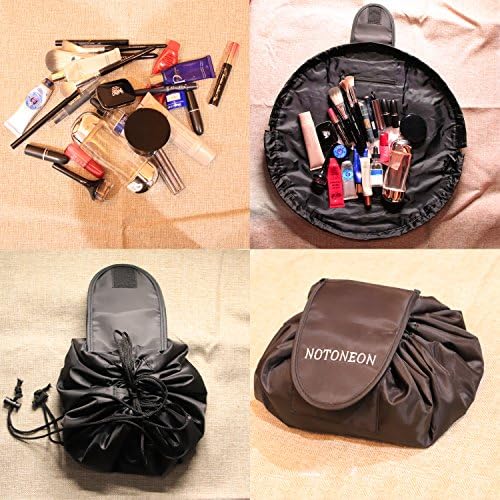 Makeup Bag Toiletry Kit Organizer Portable&amp;Waterproof Large Cosmetic Pouch Fashion Women Jewelry Bathroom Storage with Zipper&amp;Drawstrings Holder Carry on Travel …