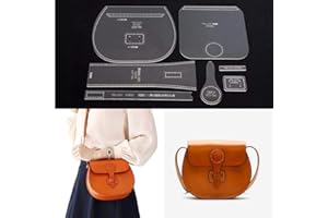 PANINA Plantilla de plantilla para bolso de hombro de cuero acrílico DIY Leathercraft