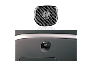 OYDDL Adesivo in carbonio per la leva di apertura del vano portaoggetti dell’auto Compatibile con Alfa Romeo 159 Brera Spider 2004 2005 2006 2007 2008 2009 2010 2011 Accessori