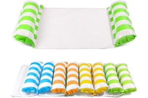 Uniguardian Aufblasbares Schwimmbett Schwimmende Hängematte Wasser-Hängematte 4-in-1Loungesessel Pool Lounge Wasserhängematte Bett Liege für Erwachsene und Kinder