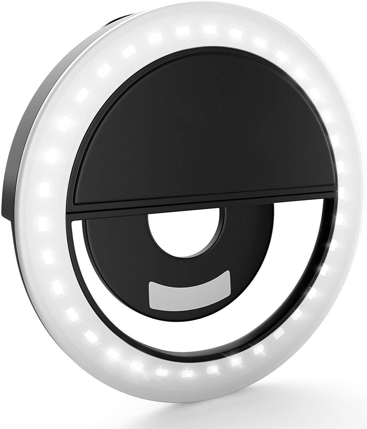 Elevea Elegant Portable Flash 36 Led Camera Enhancing Photography Selfie Ring Light for Phone Camera Photography Video, BatteryPowered Clip