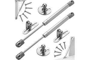 DTTRA Shao hua 2pz 100N Pistoni Molle a Gas, Puntone a gas Ammortizzatori a gas, per Cucina e Mobili, Martinetto Pneumatico per Mobili, Braccetto Ammortizzatore per Cerniera di Mobili da Cucina