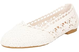 Elara Donna Ballerine Comode Slip-On Pizzo Chunkyrayan