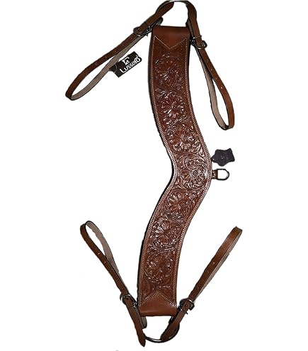 Weaver Leather Felt-Lined Nylon Breast Collar For Horses - Blue, 1 Inch Webbing With Tie-Down Dee