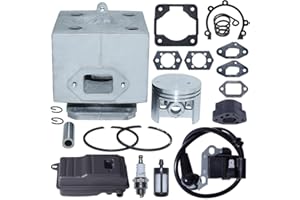 Gubeter Kit de Piston de Cylindre 46 mm, pour souffleur de Feuilles Stihl SR340 SR400 SR420 Br320 Br400 Br340 Br380 Br420, 4203-020-1201, 4203 400 1301, 4203 140 0602/0603
