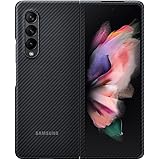 Samsung Aramid Cover Custodia in fibra aramidica per Samsung Galaxy Z Fold3 5G, Nero