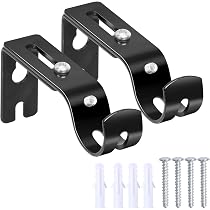 Alikeke Gardinenstangenhalter – 4 Stück, Rotbronze, Verstellbar Für Stangen Bis 1,2 Cm