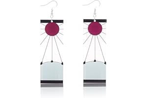 Pendientes Demon, Pendientes de Anime 2Pcs, Ubephant P-endientes Acrílicos, Demon P-endientes de Anime Cosplay, para Niños Cosplay Prop