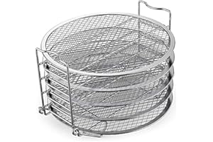 Pvczool Accessoires de Support en Acier Inoxydable pour Support de DéShydrateur Compatibles avec L'Autocuiseur et la Friteuse à Foodi 6.5