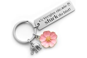 YISCOKO Geschenke für Frauen geburtstagsgeschenk für frauen Geschenk Schlüsselanhänger mit Gravur Gute Besserung Geschenke Mama Schwester Kollegin Geburtstagsgeschenk.