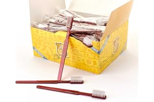 DR. BAUER'S Dr. Bauer - Spazzolino da denti usa e getta con dentifricio, confezione da 100