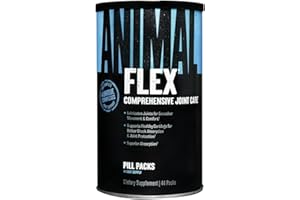 ‎ANIMAL ANIMAL Flex Comprehensive Joint Care - 4 einzigartige Komplexe für Gelenke, Knochen & Knorpel - mit Vitamin A & E, Glucosamin, Leinsamenöl & Hyaluronsäure - 44 Packungen