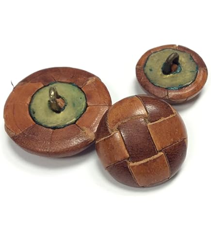 KEMTAT Boutons Recouverts De Cuir, 6 Pièces/lot, 15/19/21/23/26mm, Boutons En Cuir Beige, Noir Et Marron De Haute Qualité Pour Manteaux, Boucle De Veste